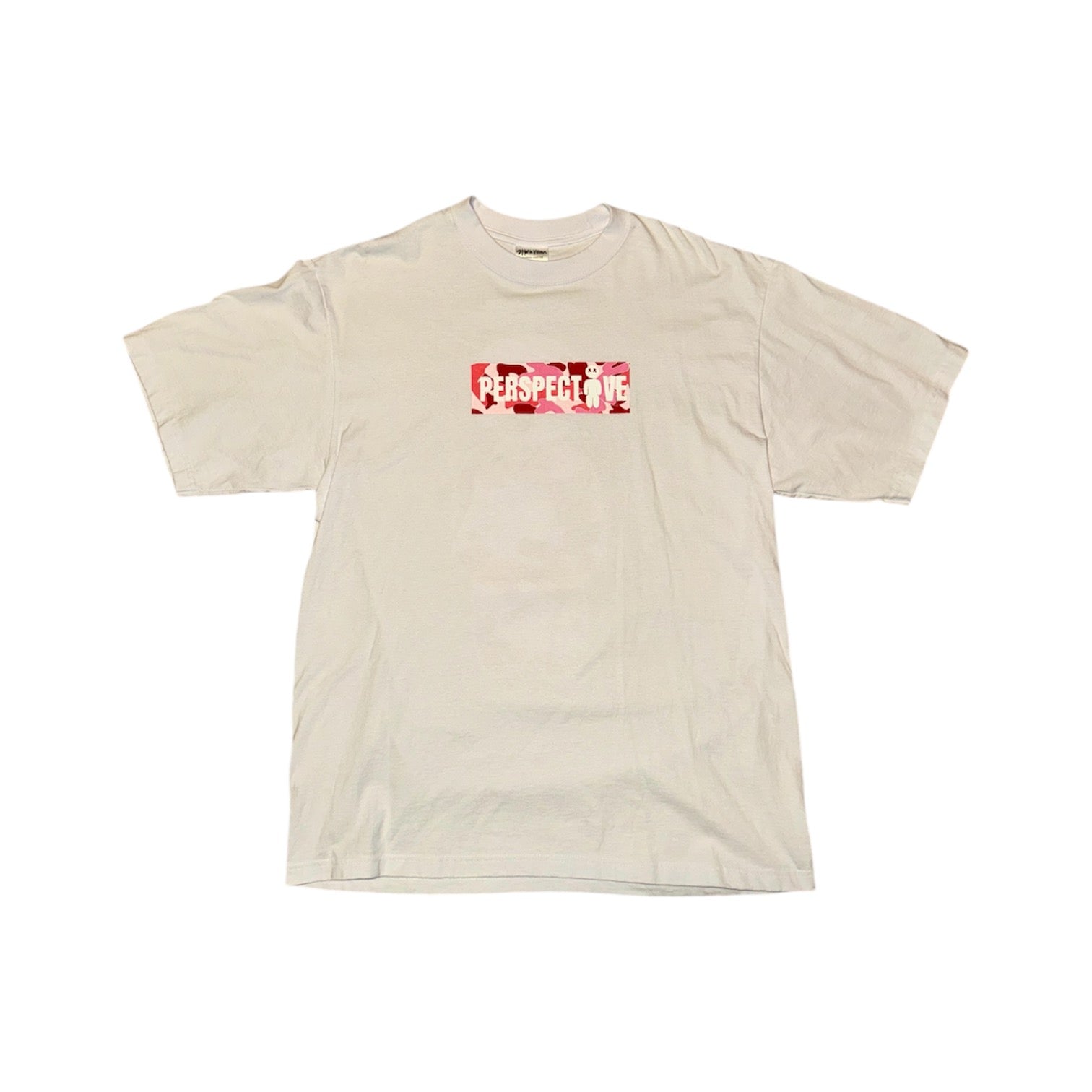 Box Logo Tee (White/Pink)